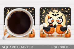 Halloween Goose Coaster. Halloween Goose Sublimation Product Image 1