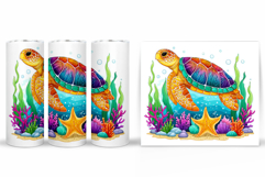 Turtle Tumbler Design. Turtle Tumbler Sublimation Product Image 2