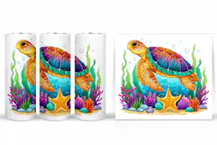 Turtle Tumbler Design. Turtle Tumbler Sublimation Product Image 2
