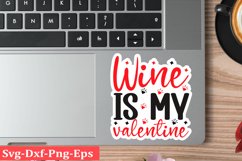 Valentine sticker SVG Design Valentine Love Sticker Svg Product Image 1