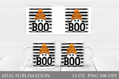 Cute Ghost Mug Sublimation. Halloween Mug Design Product Image 1