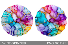 Abstraction Wind Spinner. Abstract Wind Spinner Sublimation Product Image 1