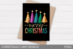 Merry Christmas Card Design. Christmas Card Printable Product Image 1
