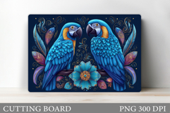 Parrots Cutting Board Design. Parrots Kitchen Cutting Board Product Image 1
