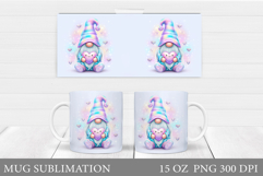 Iridescent Gnome Mug. Valentines Gnome Mug Design Product Image 1