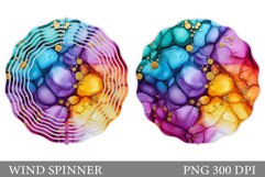 Abstraction Wind Spinner. Abstract Wind Spinner Sublimation Product Image 1