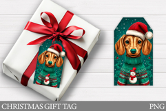 Christmas Gift Tag Design. Christmas Dog Gift Tag Printable Product Image 1