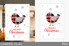 Christmas Bird Garden Flag. Christmas Garden Flag Design Product Image 1