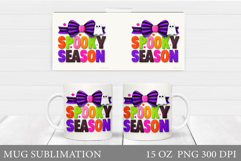Halloween Mug Wrap Design. Halloween Sublimation Product Image 1