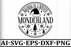 Christmas Round sign Svg Design Round Sign SVG quotes Product Image 1