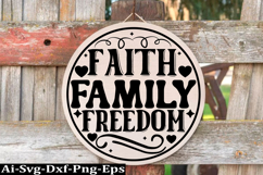 Family round sign design, Family SVG Quotes SVG Product Image 1