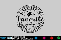 Cupid's Favorite Esthetician Valentine SVG Valentine T-shirt Product Image 1