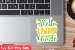 Back To School Sticker Svg Design School &amp; Teacher SVG Desig Product Image 1