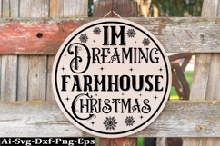 Christmas Round sign Svg Design Round Sign SVG quotes Product Image 1