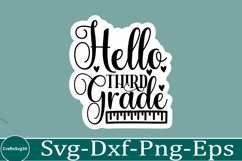 Back To School sticker svg Design School &amp; Teacher SVG Product Image 1