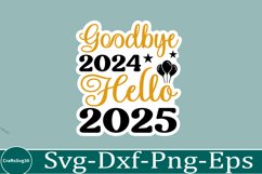 happy new year sticker Svg Bundle for Shirts 2025 New Year Product Image 3