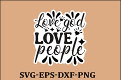 Christian Sticker Svg design and Jesus quotes Religious Svg Product Image 1