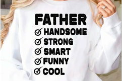 Father Handsome Strong Smart Funny Svg Product Image 2
