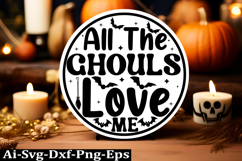 Halloween round sign svg design and Halloween quotes Product Image 1