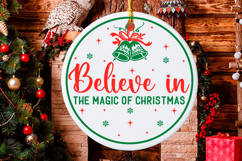 Christmas Round sign Svg Design Round Sign SVG quotes Product Image 1