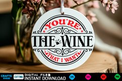 You&#039;re the Farmhouse Sign, Round Sign Design Product Image 1