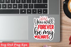 Valentine sticker SVG Design Valentine Love Sticker Svg Product Image 1
