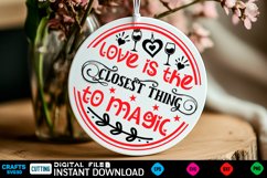 Love is the closest Farmhouse Sign, Round Sign Design Product Image 1