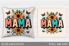 Mother's Day Pillow Design. Mother's Day Sublimation Product Image 1