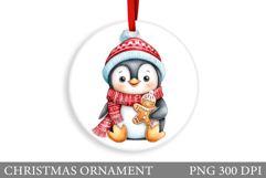 Cute Penguin Christmas Ornament. Christmas Ornament Design Product Image 1
