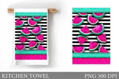 Watermelon Kitchen Towel. Summer Kitchen Towel Design Product Image 1