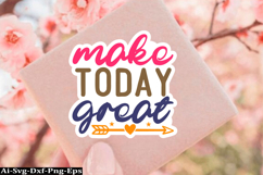 Inspirational Sticker Svg Design, motivational quotes Product Image 1