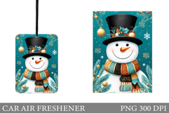 Snowman Car Air Freshener. Christmas Car Air Freshener Product Image 1