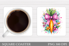 Carrot Coaster Design. Carrot Sublimation Product Image 1