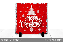 Merry Christmas Slate Sublimation. Christmas Slate Design Product Image 1