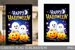 Halloween Garden Flag Design. Halloween Sublimation Product Image 1