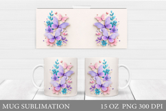 Butterfly Mug Design. Butterfly Mug Sublimation Product Image 1