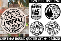 Christmas Round sign Svg holiday quotes Svg design Christmas Product Image 1