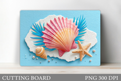 Seashell Cutting Board. Seashell Kitchen Cutting Board Product Image 1
