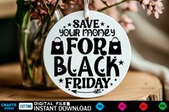 Black Friday Round Sign SVG design, Black Friday Quotes Product Image 1