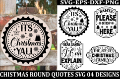 Christmas Round sign Svg holiday quotes Svg design Christmas Product Image 1