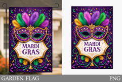 Mardi Gras Garden Flag. Mardi Gras Sublimation Product Image 1