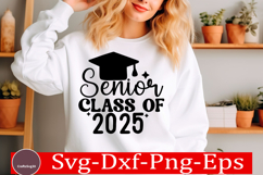 Graduation SVG Design Senior 2025 quotes Graduation t-shirt Product Image 1