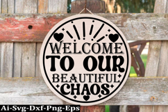 Family round sign design, Family SVG Quotes SVG Product Image 1