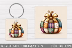 Fall Pumpkin Keychain Sublimation. Pumpkin Keychain Design Product Image 1