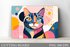 Cat Cutting Board Design. Cat Sublimation Product Image 1