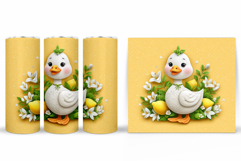 Cute Goose Tumbler Design. Goose Lemons Tumbler Sublimation Product Image 2