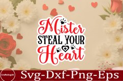 Valentine sticker SVG Design Valentine Love Sticker Svg Product Image 1