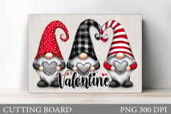 Valentines Gnome Cutting Board. Valentines Cutting Board Product Image 1