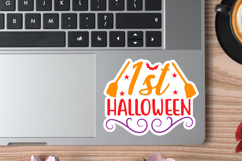Halloween sticker Svg Design,Halloween Quotes Spooky Hall Product Image 1
