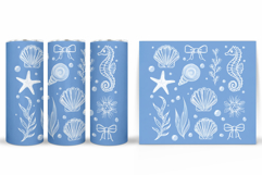 Sea Tumbler Sublimation. Sea Animals Tumbler Design Product Image 2